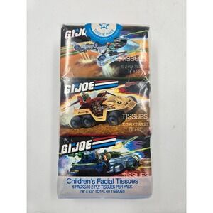 Children's Facial Tissues 6 Packs NEW MISP 1988 GI Joe Vintage Hasbro